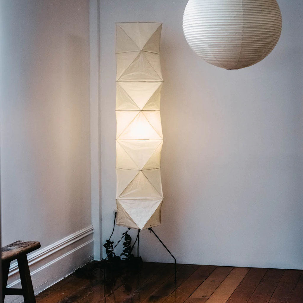 Lampa podłogowa w stylu japońskim Nastrojowe miękkie oświetlenie