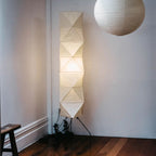 Lampa podłogowa w stylu japońskim Nastrojowe miękkie oświetlenie