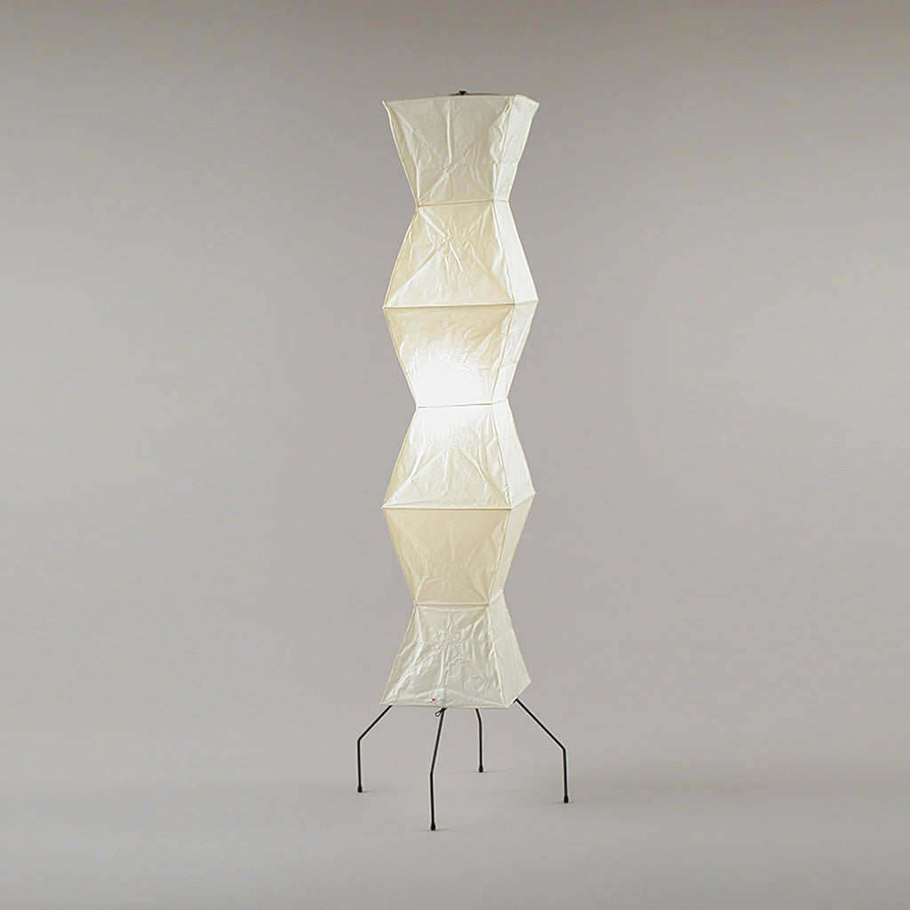 Lampa podłogowa w stylu japońskim Nastrojowe miękkie oświetlenie