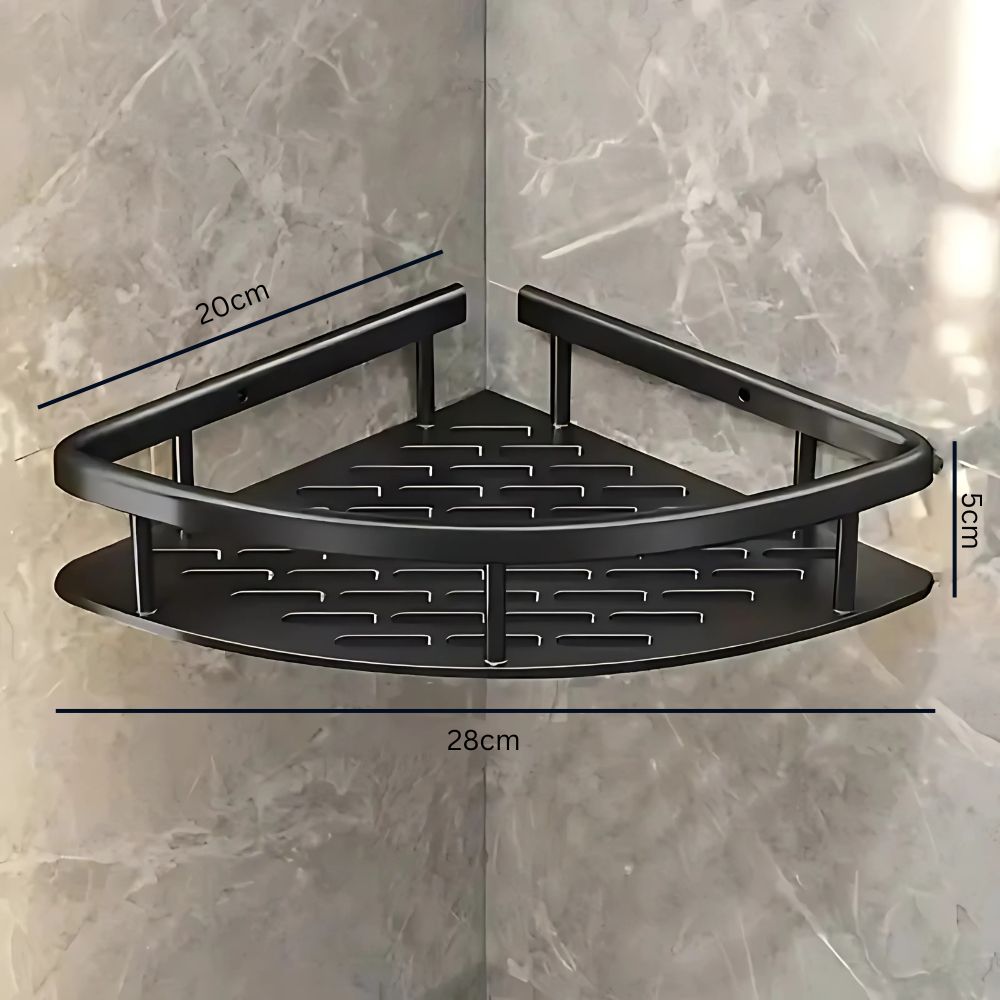 Eckige gebogene Duschablage, Badezimmer-Organizer