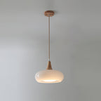 Practical cozy warm colorful glass pendant lamp for home interiors