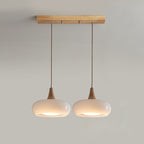 Practical cozy warm colorful glass pendant lamp for home interiors
