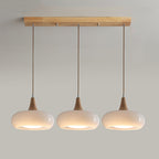 Practical cozy warm colorful glass pendant lamp for home interiors