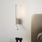 LED wall lamp with double light beam effect for living spaces