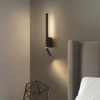 LED wall lamp with double light beam effect for living spaces