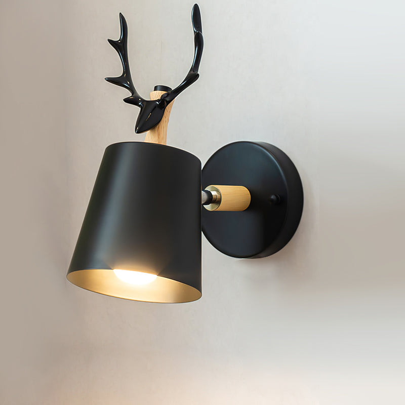 Antler wall sconce
