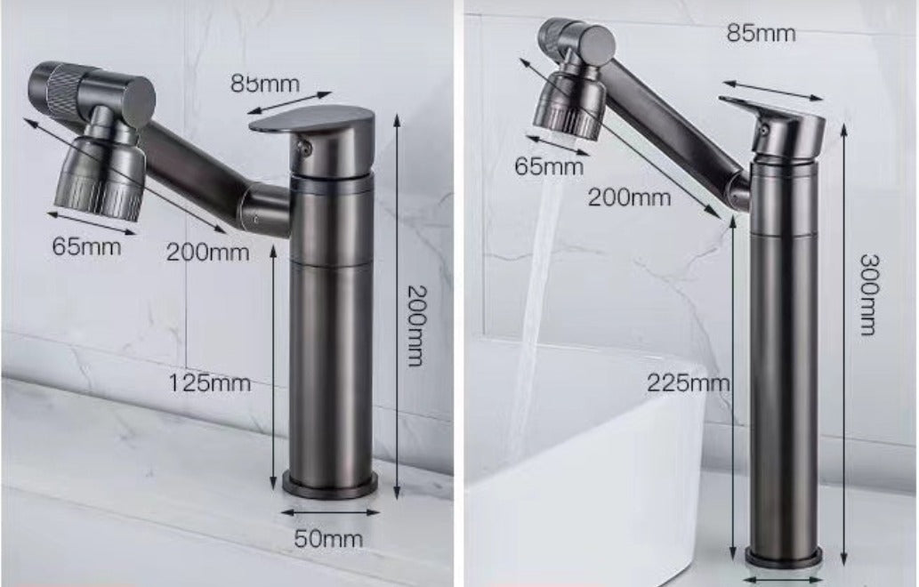 360° Rotating Kitchen Faucet Double Stream Durable