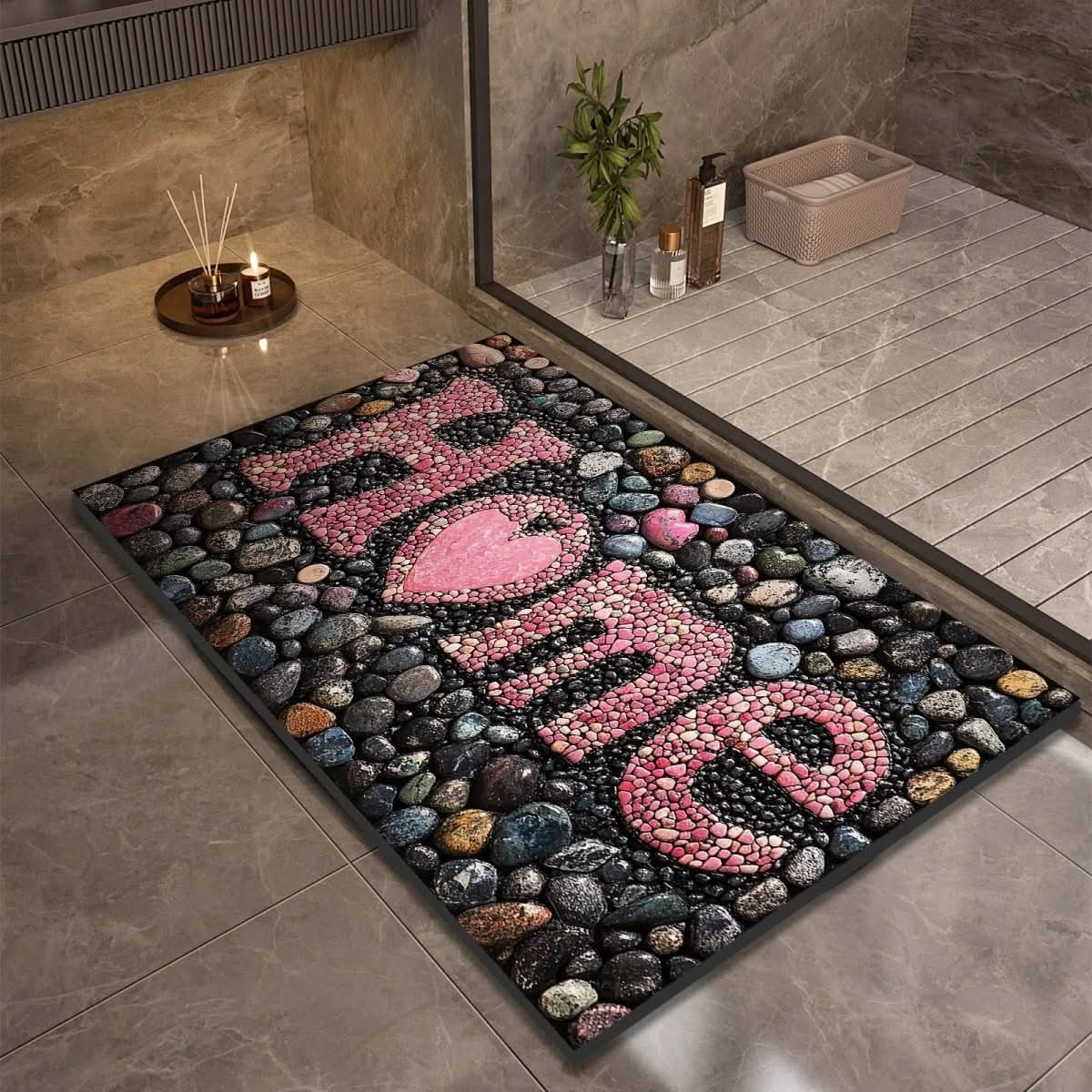 Tappetino da bagno ad asciugatura rapida con fondo antiscivolo