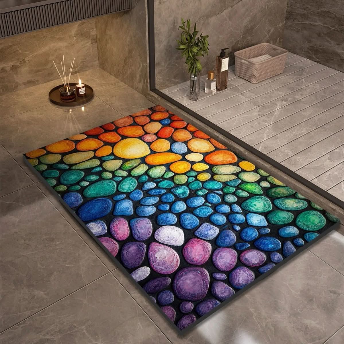 Tappetino da bagno ad asciugatura rapida con fondo antiscivolo