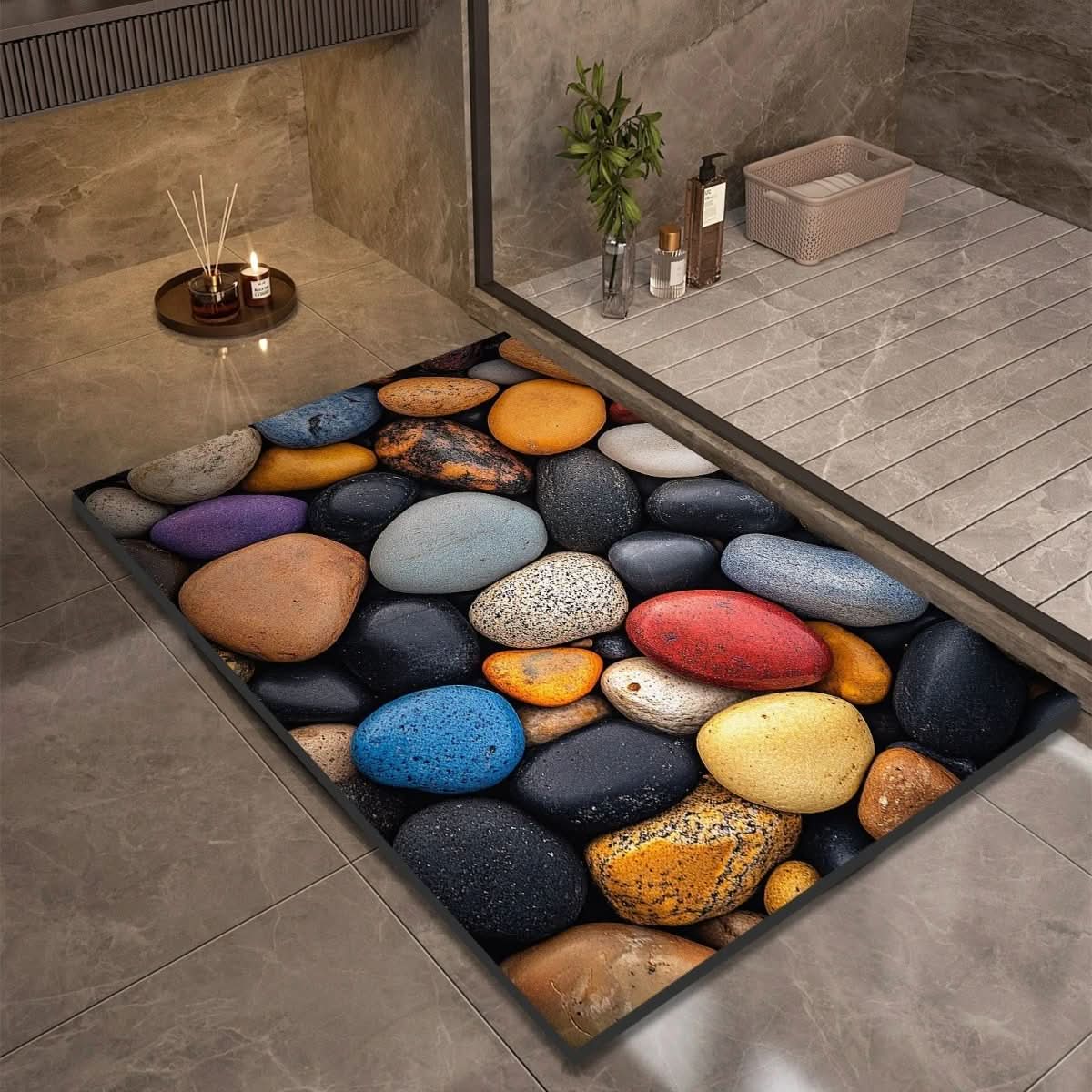 Tappetino da bagno ad asciugatura rapida con fondo antiscivolo