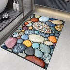 Tappetino antiscivolo per bagno con assorbimento naturale dell’acqua e presa sicura