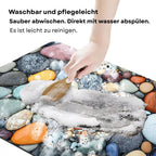 Tappetino antiscivolo per bagno con assorbimento naturale dell’acqua e presa sicura