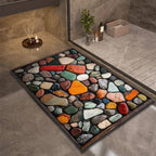 Tappetino antiscivolo per bagno con assorbimento naturale dell’acqua e presa sicura