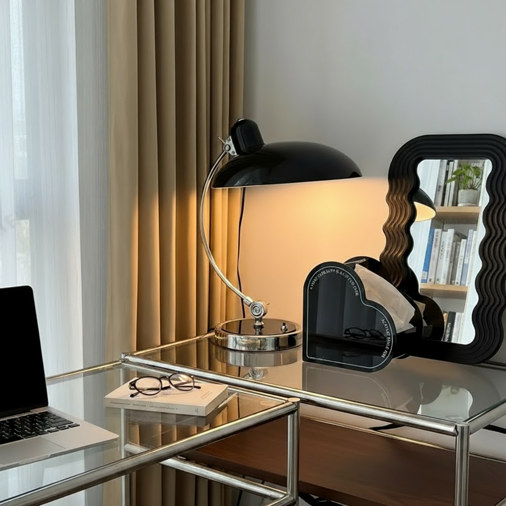 Moderna lampada da tavolo in stile Bauhaus