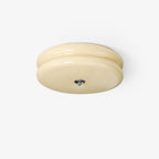 Sufitowa Lampa Art Deco z Ryflowanym Szkłem Styl Vintage