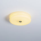 Sufitowa Lampa Art Deco z Ryflowanym Szkłem Styl Vintage