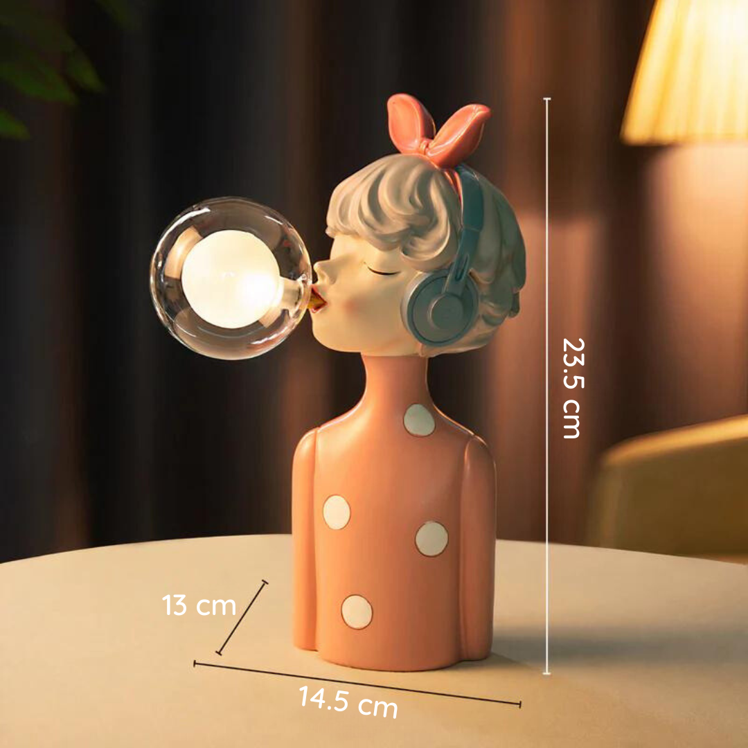 Lampada decorativa in vetro a temperatura calda per interni