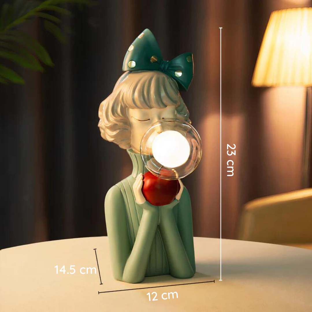 Lampada decorativa in vetro a tonalità calda per interni domestici