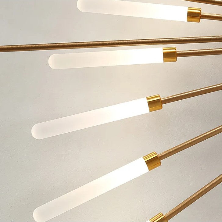 Żyrandol LED w Kształcie Fajerwerków – Stylowe Oświetlenie Wnętrza