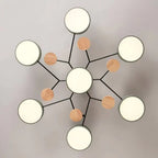 Contemporary ceiling lamp with handmade finish