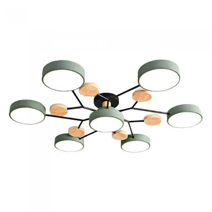 Lampada da soffitto LED multibraccio in stile scandinavo