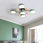Contemporary ceiling lamp with handmade finish