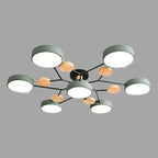 Funktionale LED-Deckenleuchte – skandinavisches rundes Design