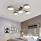 Funktionale LED-Deckenleuchte – skandinavisches rundes Design