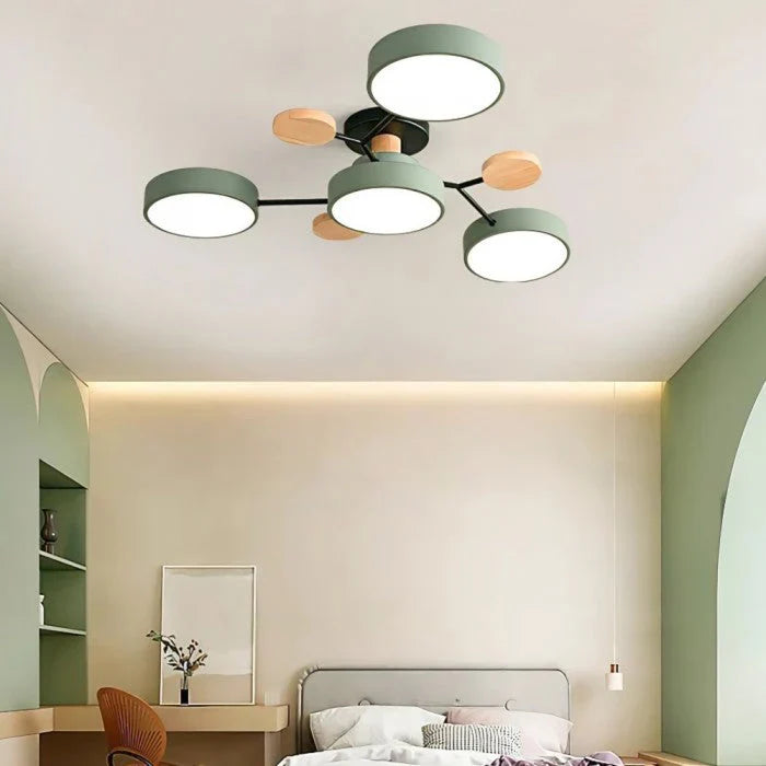 Contemporary ceiling lamp with handmade finish