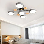 Contemporary ceiling lamp with handmade finish