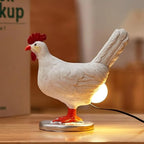 Compact Decorative Chicken Table Lamp – Ideal Desk and Nightstand Lighting