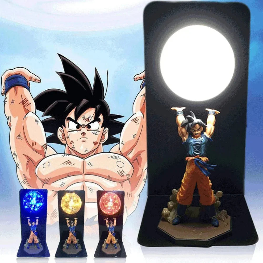 Dynamiczna lampa LED 3D Goku – Dragon Ball kolekcjonerska