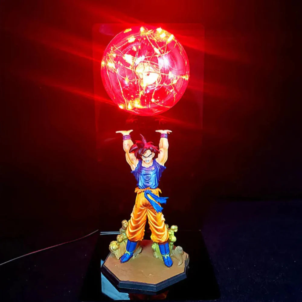 Dynamiczna lampa LED 3D Goku – Dragon Ball kolekcjonerska