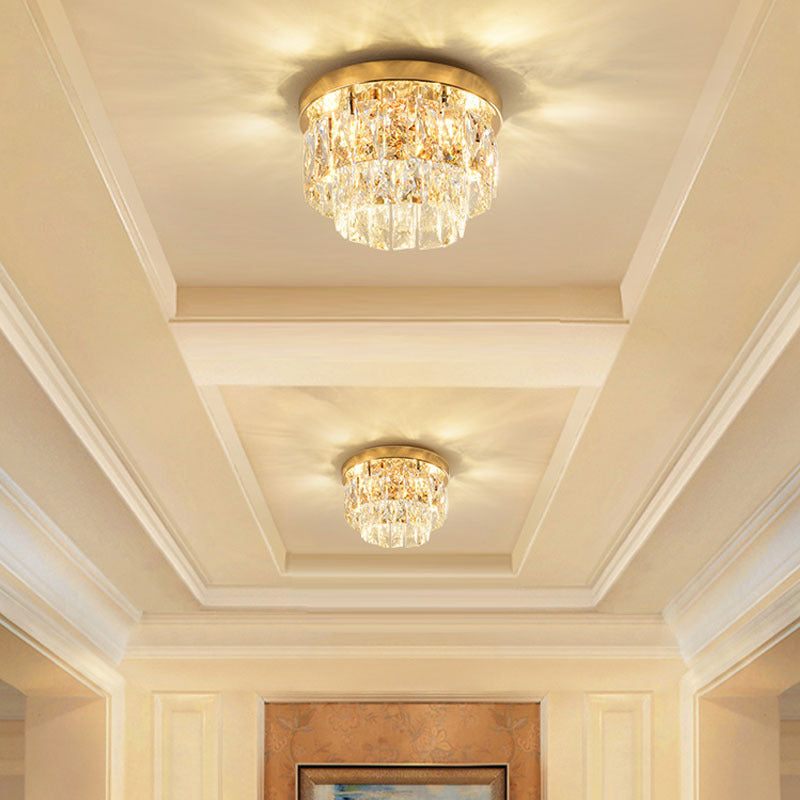Elegante luxuriöse glänzende LED-Kristall-Deckenleuchte für Wohnzimmer und Schlafzimmer