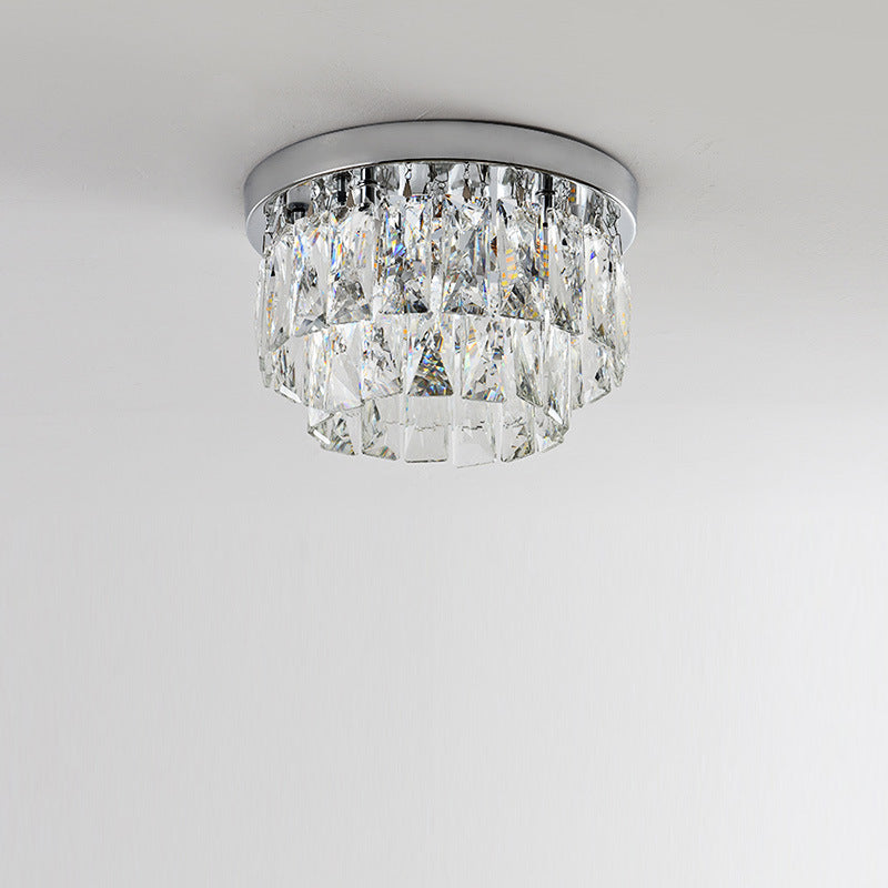 Elegante luxuriöse glänzende LED-Kristall-Deckenleuchte für Wohnzimmer und Schlafzimmer