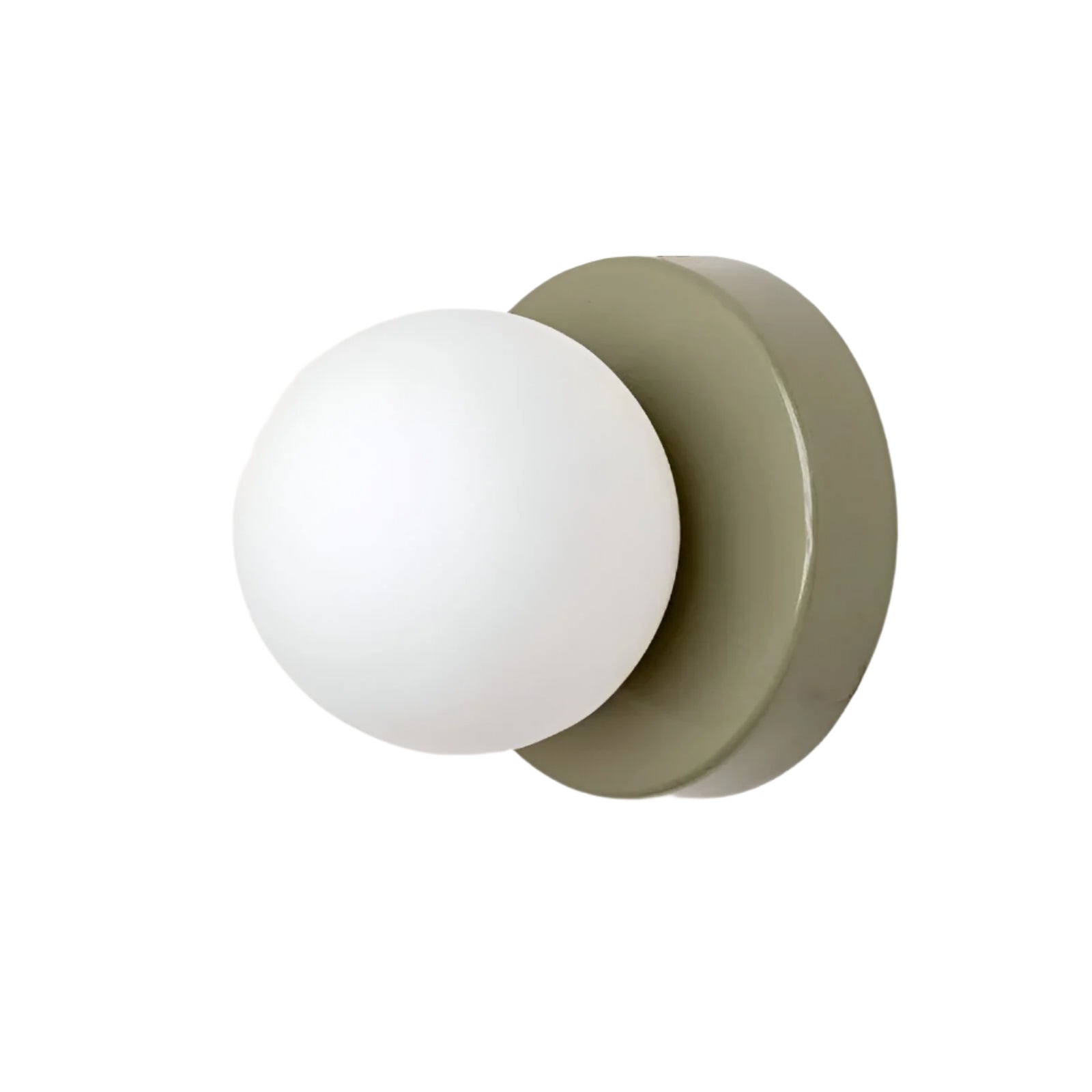 Minimalist Scandinavian round glass wall lamp