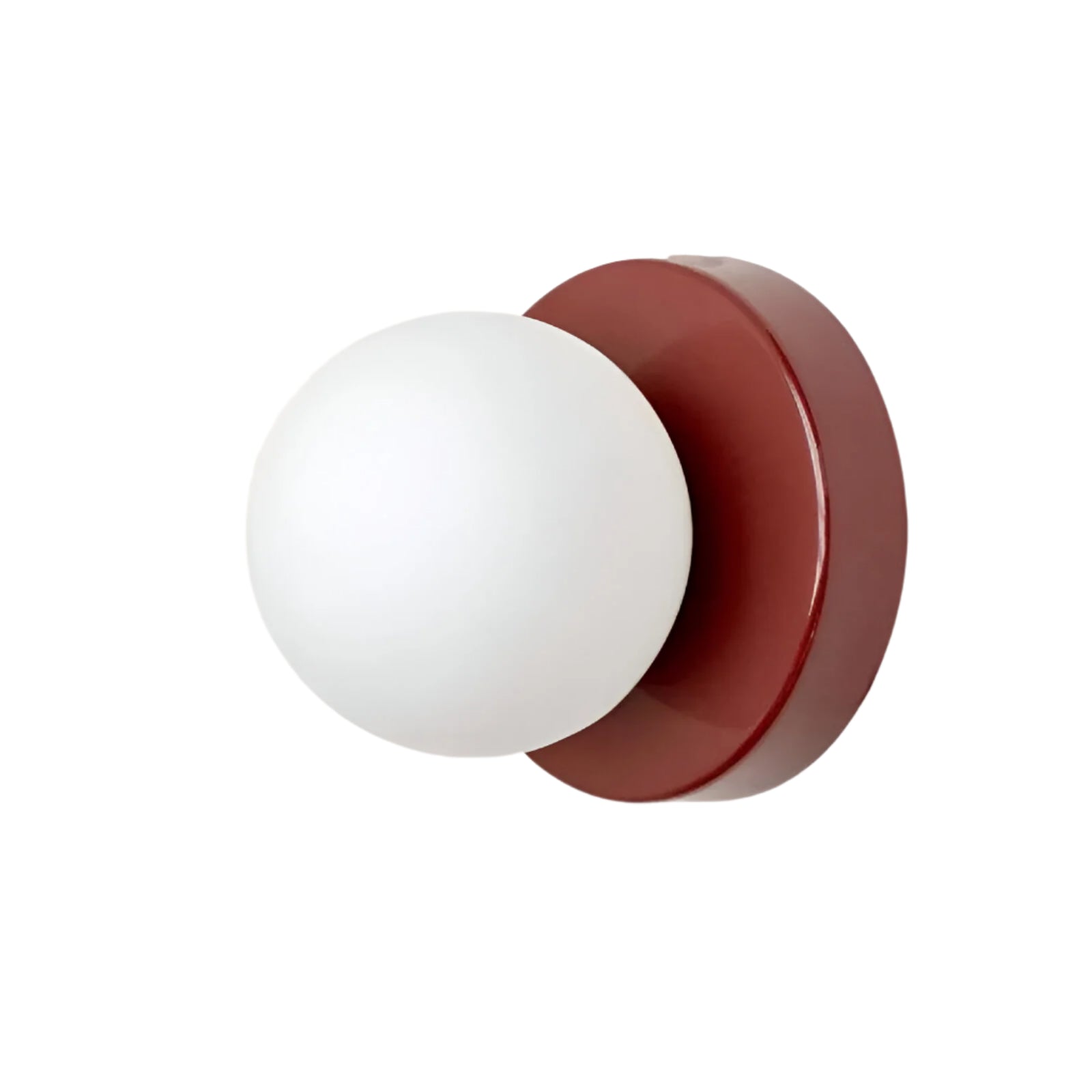 Minimalist Scandinavian round glass wall lamp