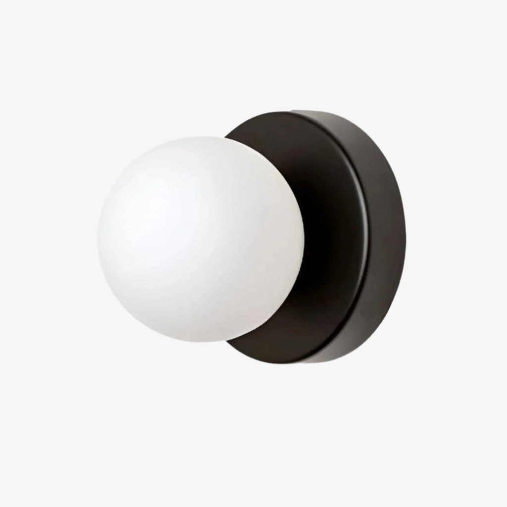 Lampada da parete rotonda minimalista in vetro scandinavo