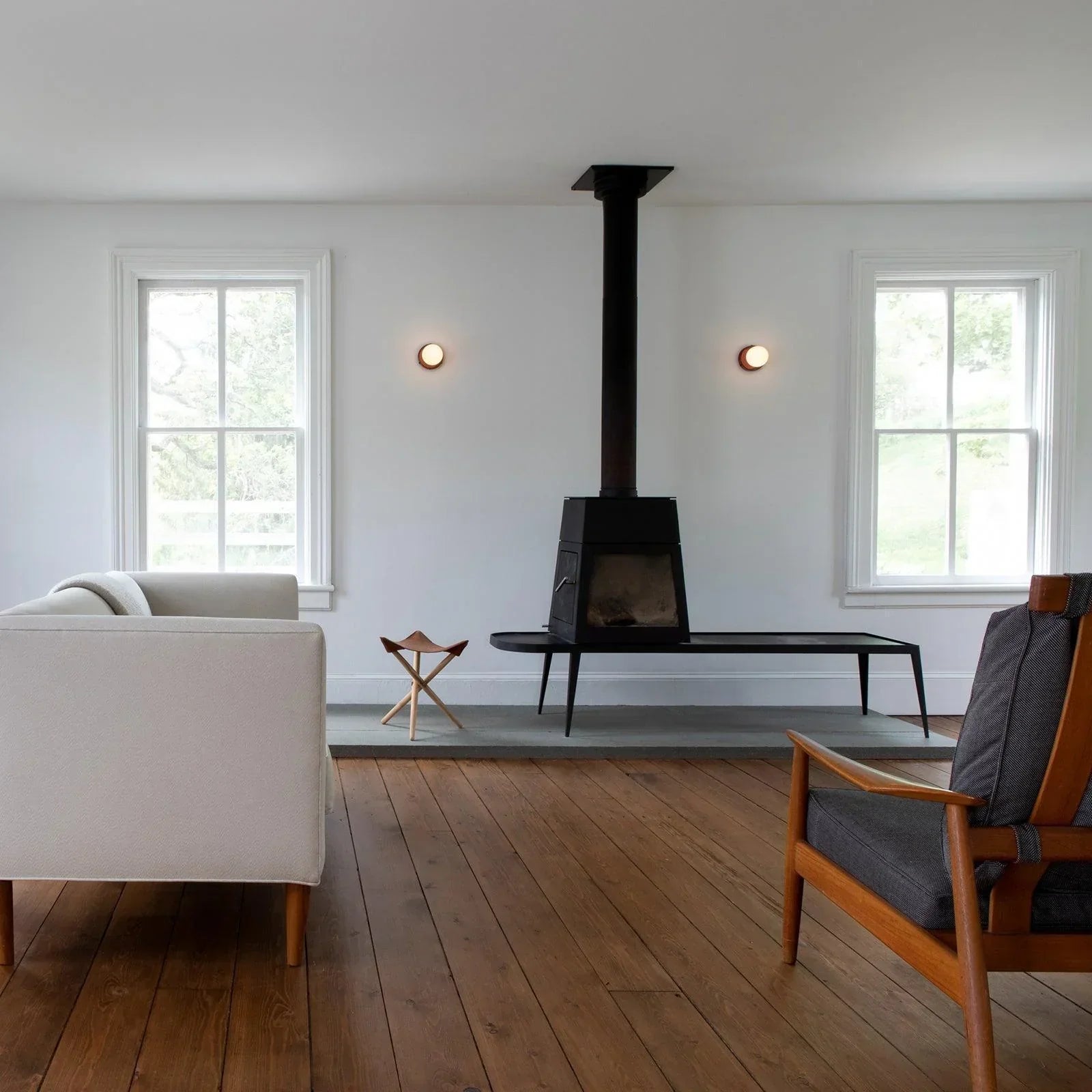 Lampada da parete rotonda minimalista in vetro scandinavo