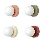 Lampada da parete rotonda minimalista in vetro scandinavo