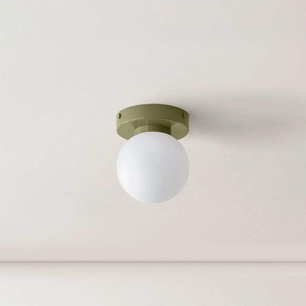 Lampada da parete rotonda minimalista in vetro scandinavo