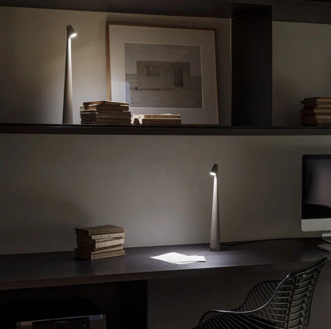 LED table lamp with battery, dimmable, wireless