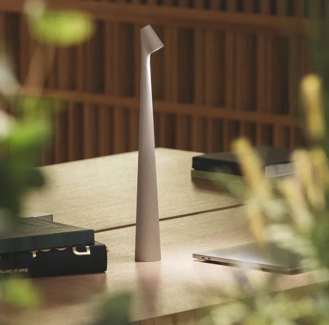 Lampe de table LED sans fil rechargeable avec fonction de gradation – Idéale pour usage intérieur et extérieur