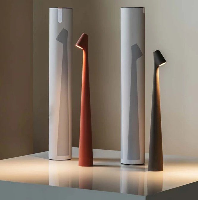 LED table lamp with battery, dimmable, wireless