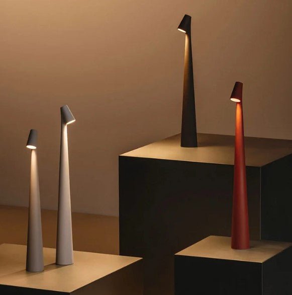 LED table lamp with battery, dimmable, wireless