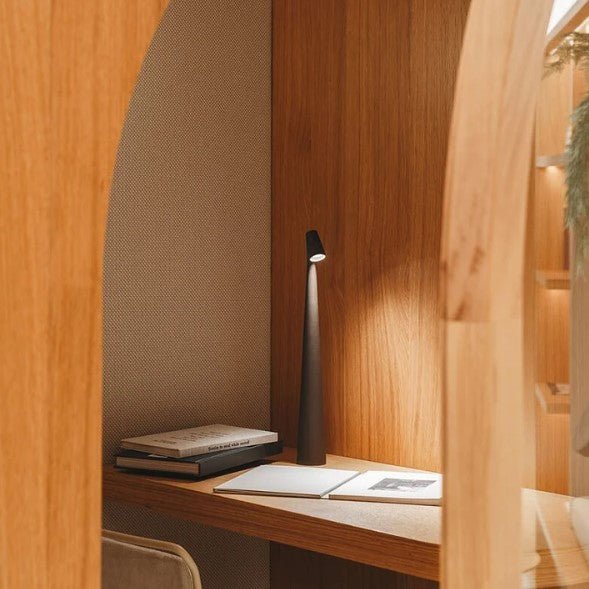 Lampe de table LED sans fil rechargeable avec fonction de gradation – Idéale pour usage intérieur et extérieur