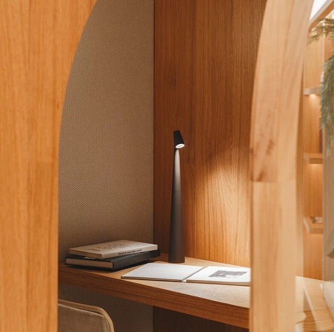 LED table lamp with battery, dimmable, wireless