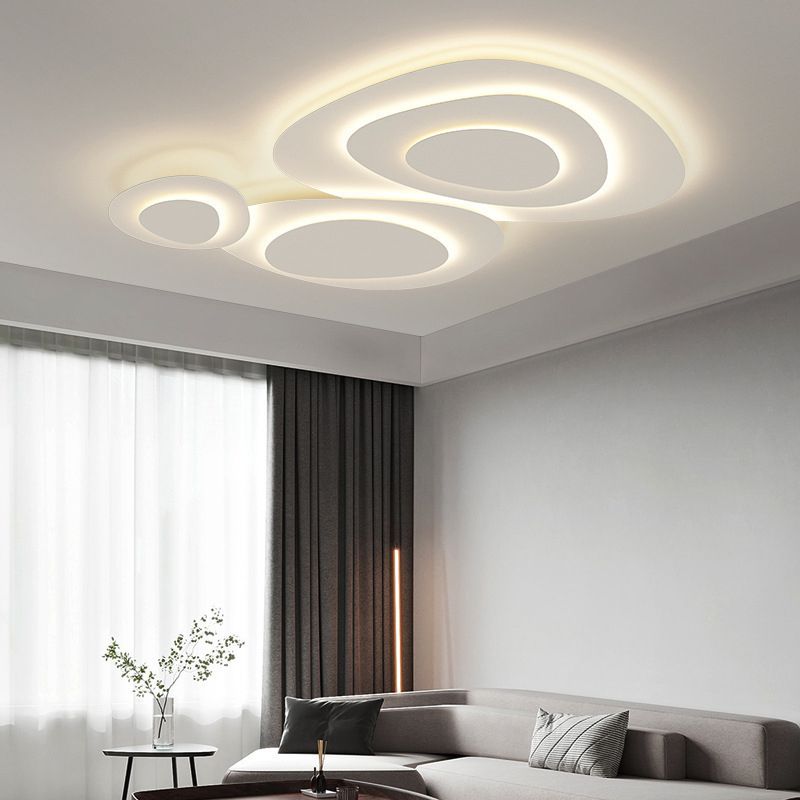 Decorative slim LED ceiling lamp with adjustable light