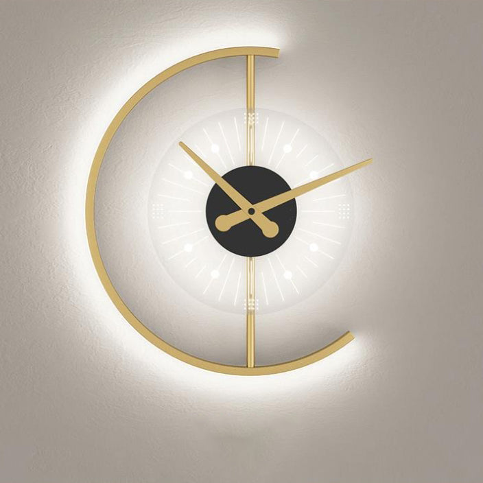 Nordycki kinkiet LED z motywem zegara