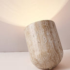 Japanisch inspirierte zylindrische Tischlampe mit Nachtlichtfunktion